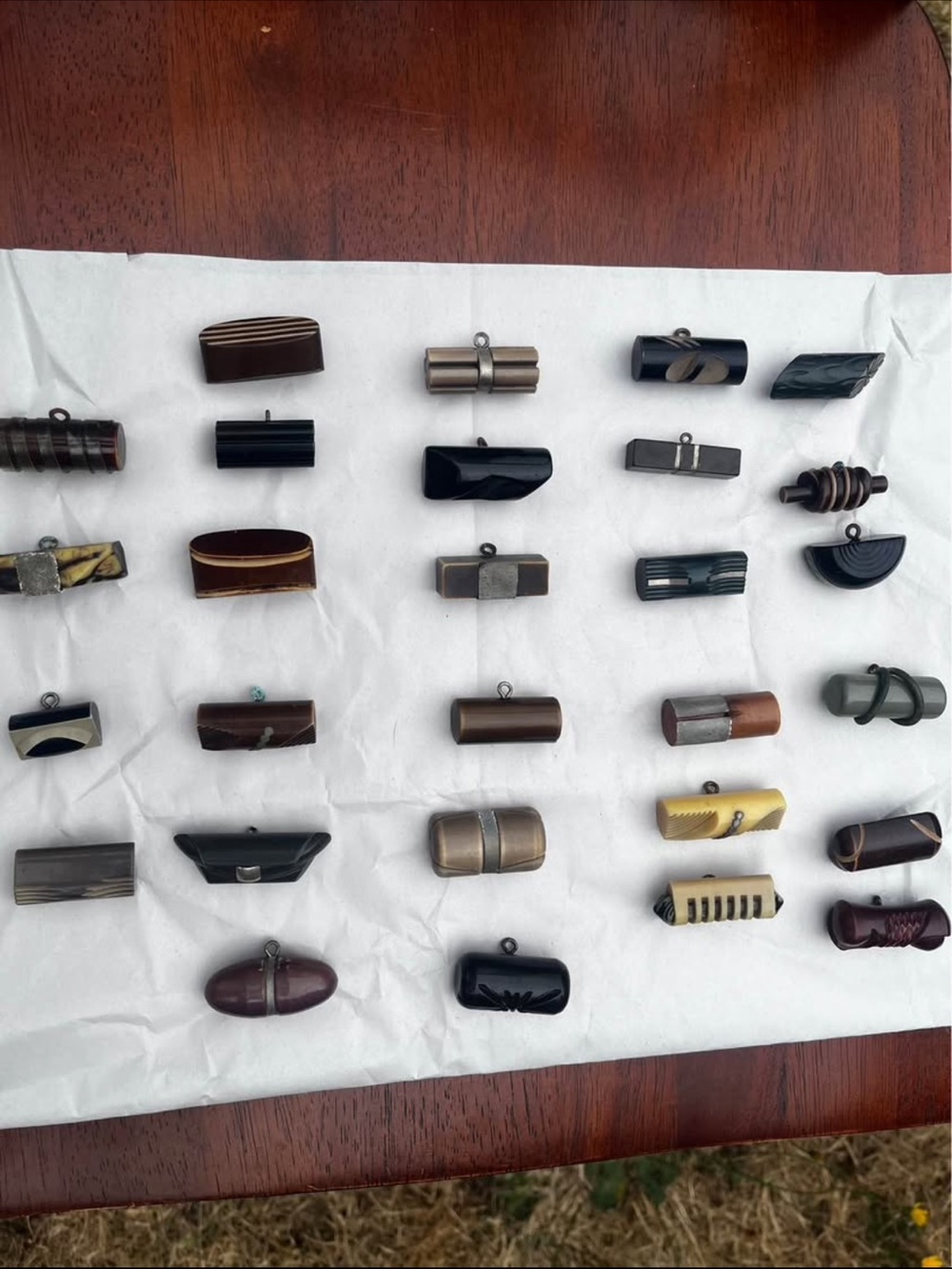 Antique buttons for jackets